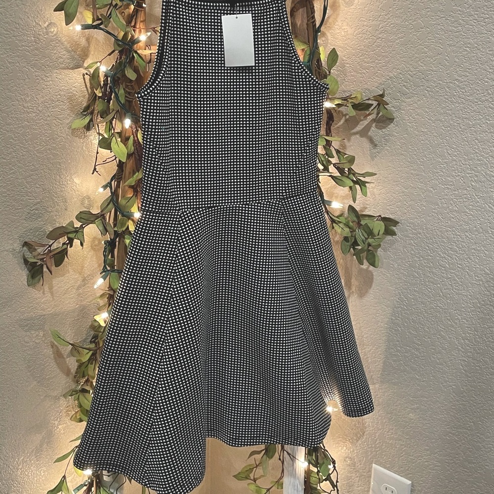 NEW! Black/White H&M Skater Dress (Size 6)